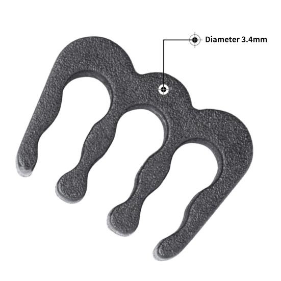 24Pcs/Set PP Cable Comb Reusable 6/8/24Pin Computer Power Cable Clamp Organizer Cord Management for Desktop