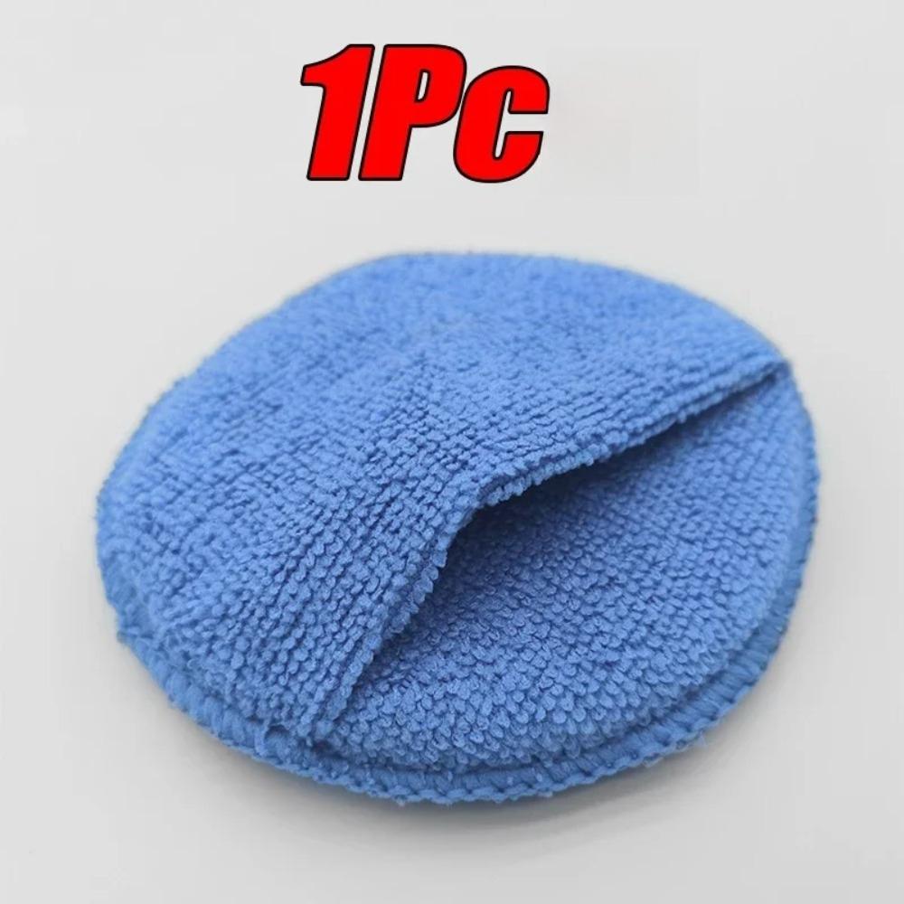 

10Pcs Car Detailing Applicator Pads Car Care Waxing Polish Sponges Soft Microfiber Round Pocket Foam Sponges Car Cleaning Tools 1PC синий
