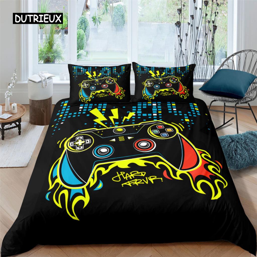 Home Textiles Bedding Set Gamer Life 3D Pattern Printed Duvet Cover Set Twin Full Queen King Boys Adults Polyester Quilt Cover