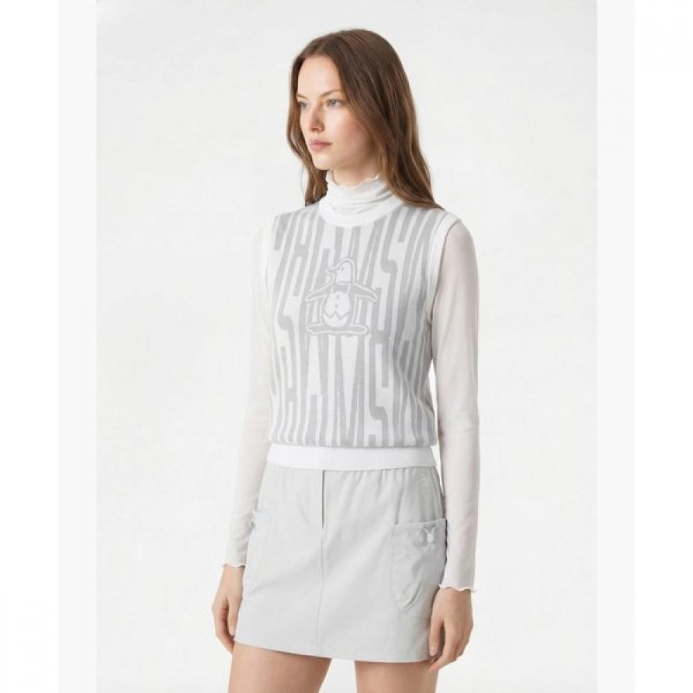 MunSingwear Women S Logo Jqd veSt White Mr122lkv31