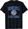 Ricks College Seal Distressed T-Shirt Small Black Unisex T-Shirt