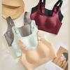 Invisible Bra Women's Jelly Soft Support Underwear Thin Large-sized Full-cup Bra Push Up Bra