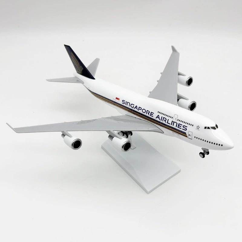 1/240 Scale Replica B747 Airplanes Model 30CM Resin Singapore Airlines 747 Aircraft  Model Airplane Simulation Toys Model Plane