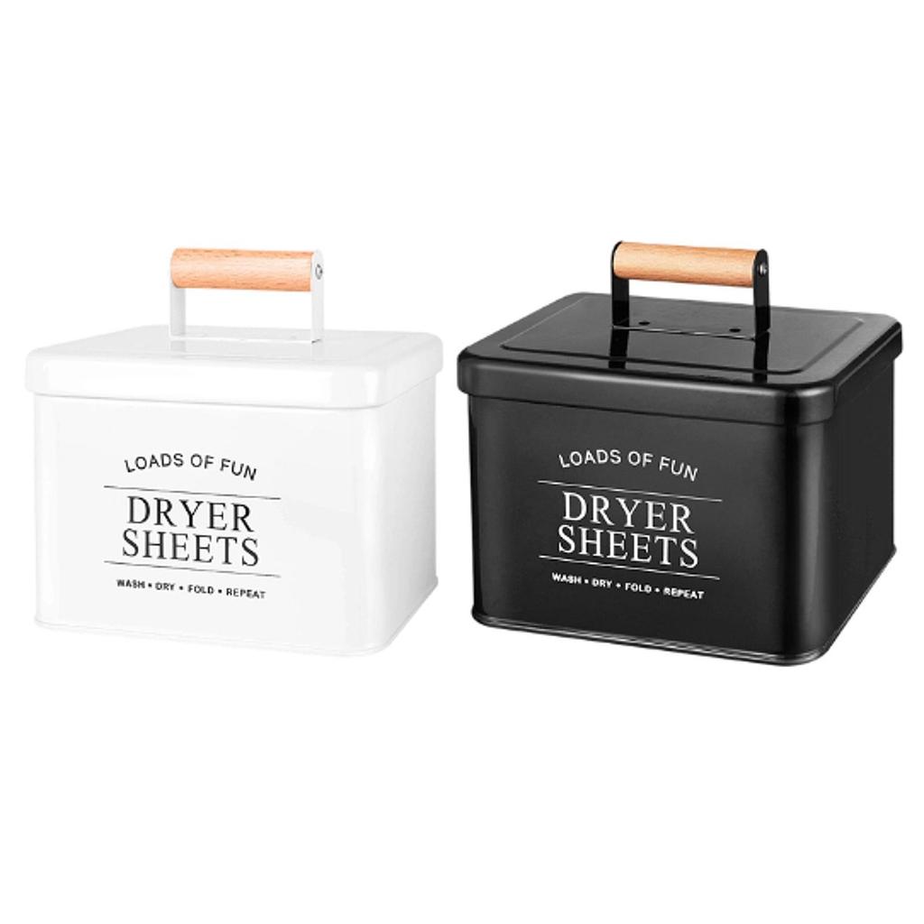 Dryer Sheet Container Organizer Decor Farmhouse Dustproof Accessories Multipurpose Portable Laundry Pod Storage Box for Dorm