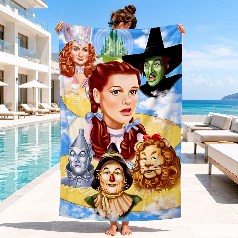 Wonderful Wizard Adventure Beach Towel, Microfiber Beach Towel, Perfect For Pool, Beach, Travel, Home Decor Beach Party Fan gifts