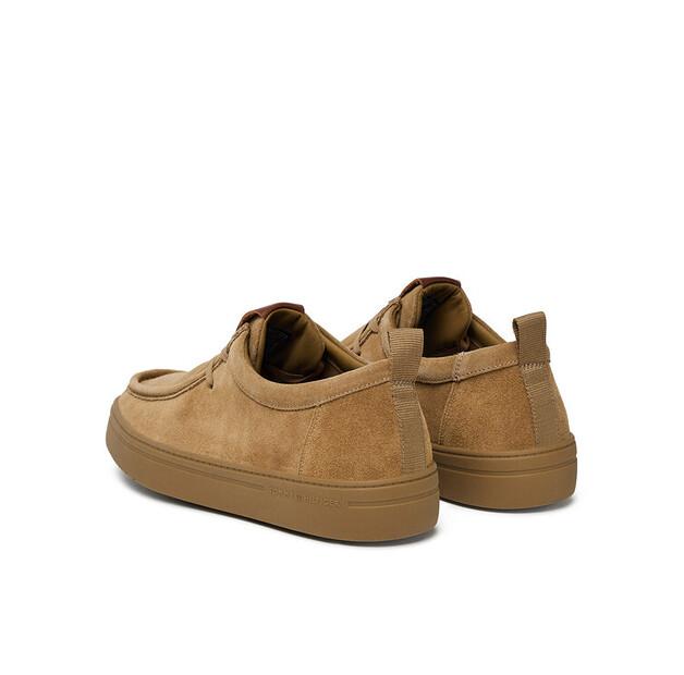 Polobotky Tommy Hilfiger Modern Suede Moc Toe Shoe FM0FM05501 světle hnědá