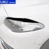 For BMW 5 Series F10 2010-2016 Accessories Car Black Plastic Lamp Brow Cover Trim Sticker Modification Decoration