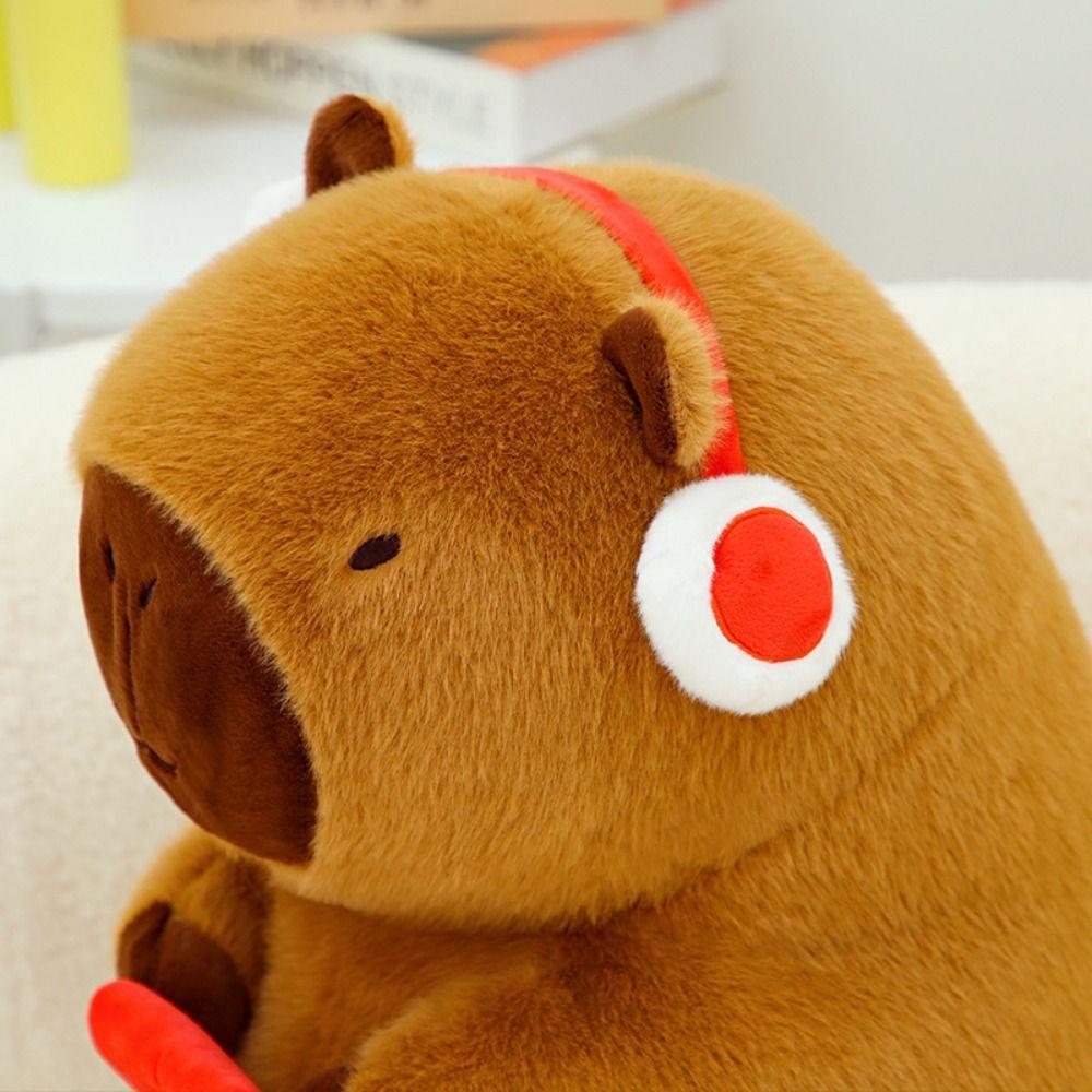 New Year Style Simulation Capybara Toy Soft Stuffed Capybara Doll  Christmas Toy