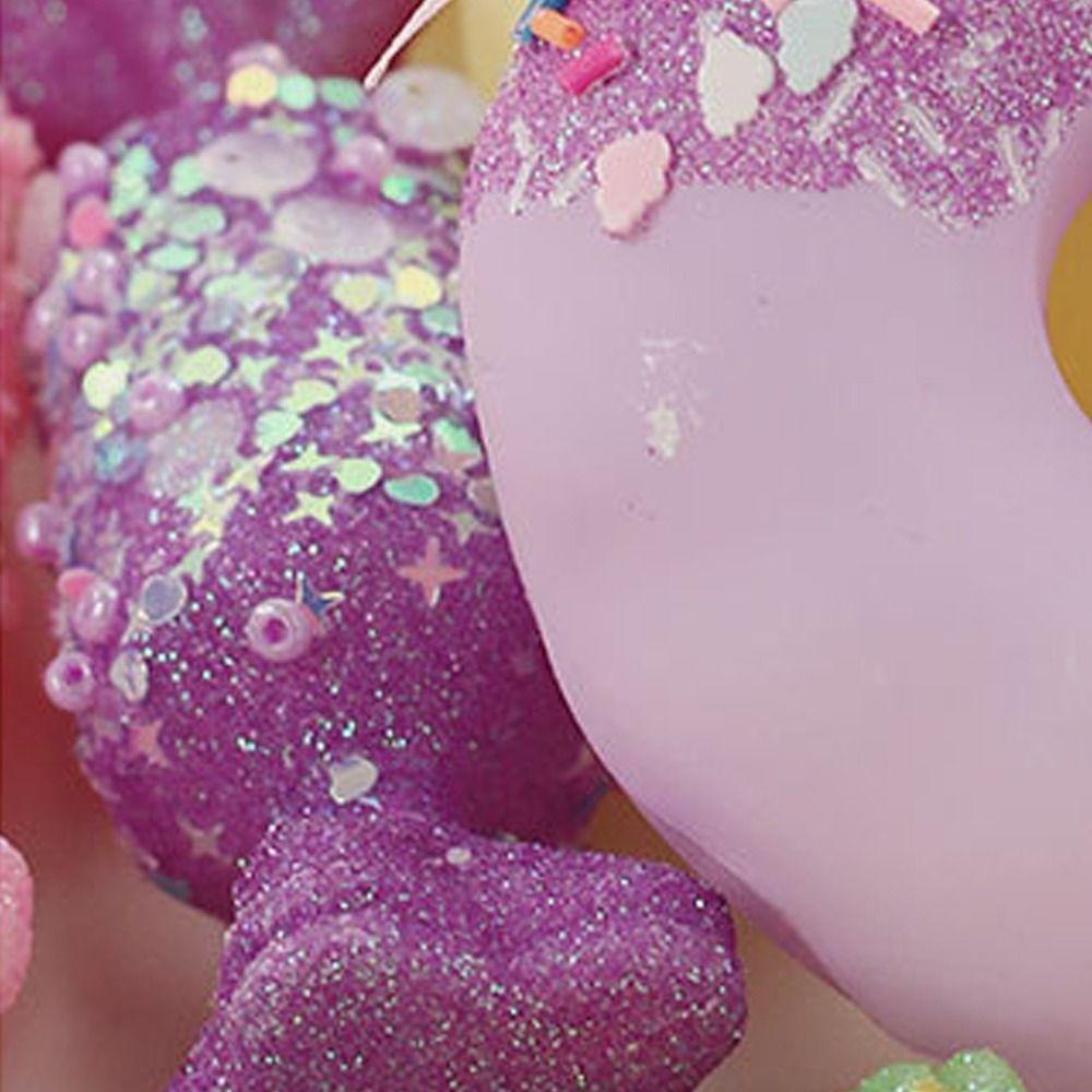 Ice Cream Donut Cake Lollipop Balls Pendant Macaroon Christmas Tree Ornaments Party Favors