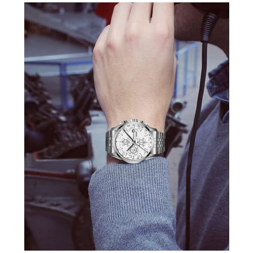 BINLUN Stainless Steel Watch Band, Metal Watch Strap, 18mm, 20mm, 22mm, 24mm, 26mm, Durable Replacement Smartwatch Strap, Unisex, Includes Adjustment