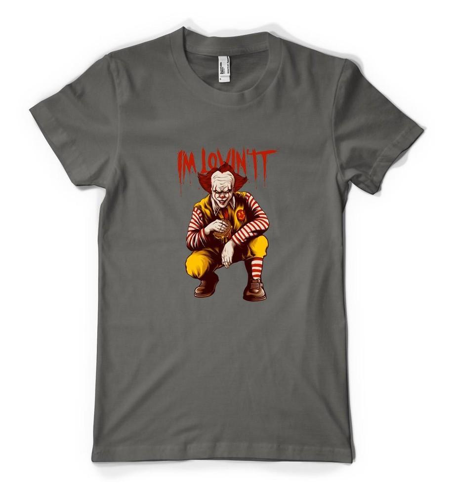 

IT Clown Ronald Macdonald Mashup I m Lovin It Personalised Unisex Adult T Shirt S