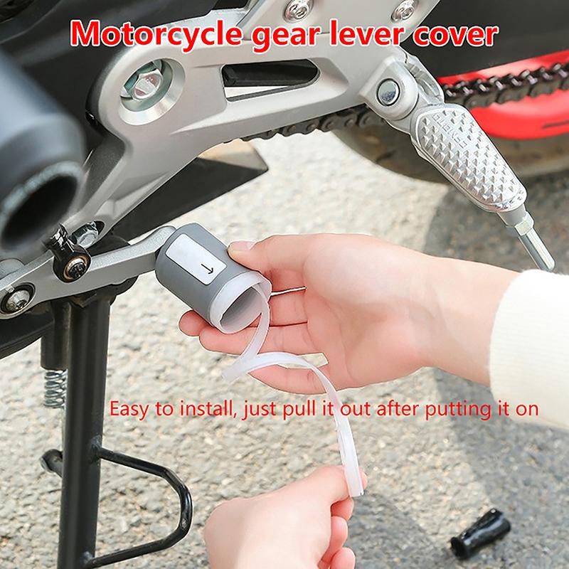 Anti-Slip Silicone Motorcycle Gear Shift Pedal Sleeve Protection Shoe Toe Gear Lever Cover