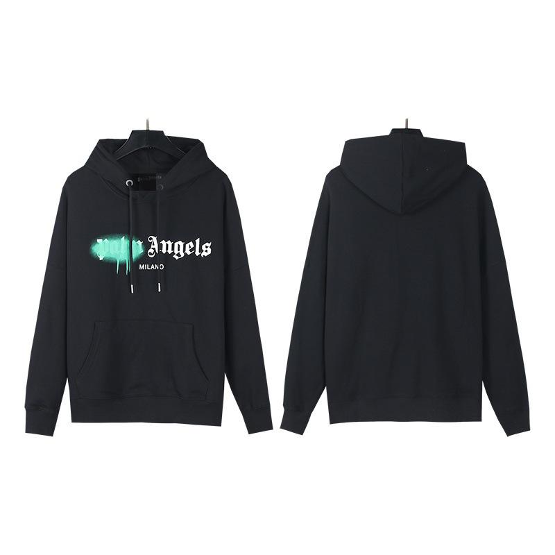 Angel City Classic Letter Print Hooded Sweatshirt - Autumn/Winter Trend Medium