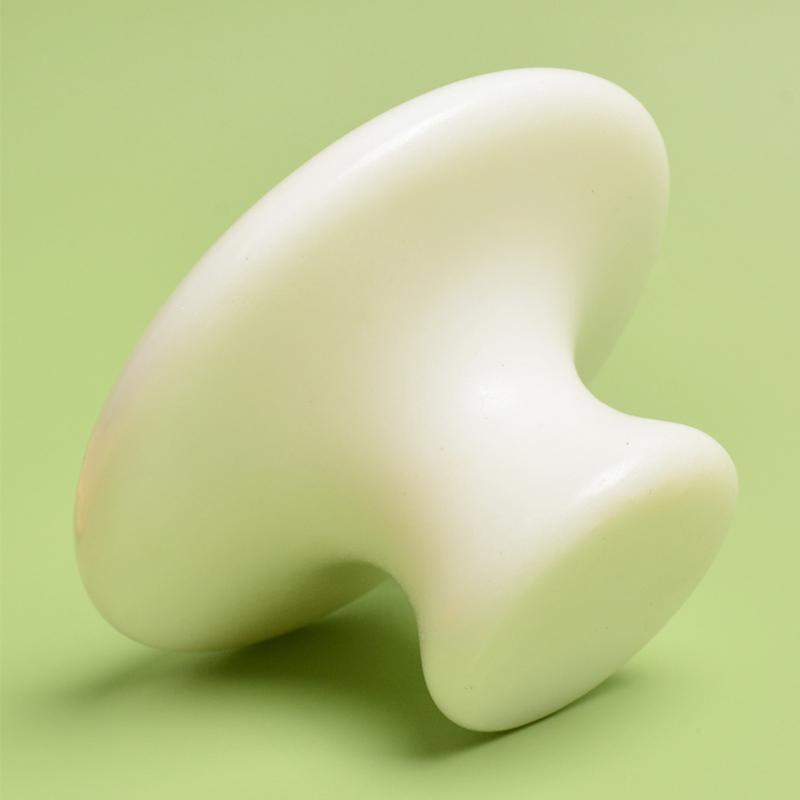 Natural Jade Large Mushroom-Head Massager Xiuyan Jade Gua Sha Beauty Massage Stick Beauty Salon Meridian Massage Stone