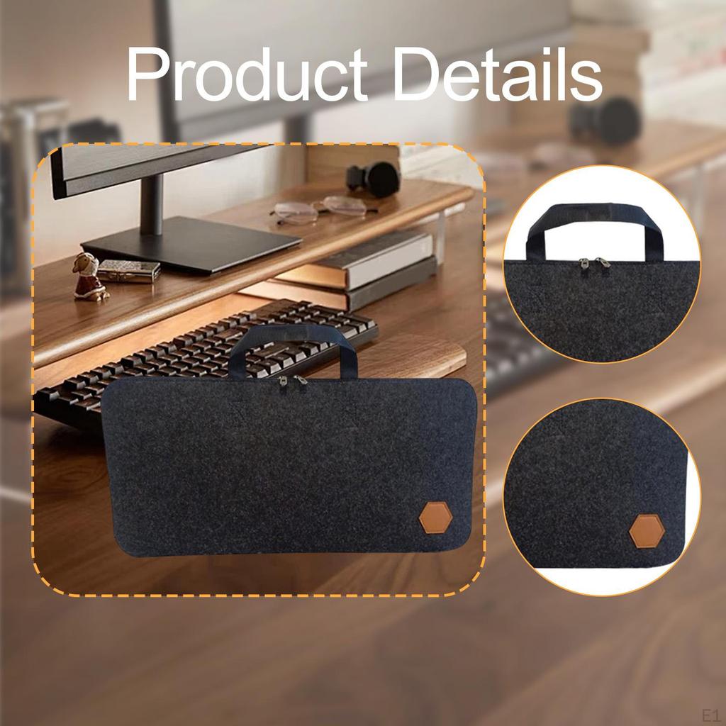 Keyboard Storage Bag Mechanical Case Portable Shockproof Simple with Handle Protector