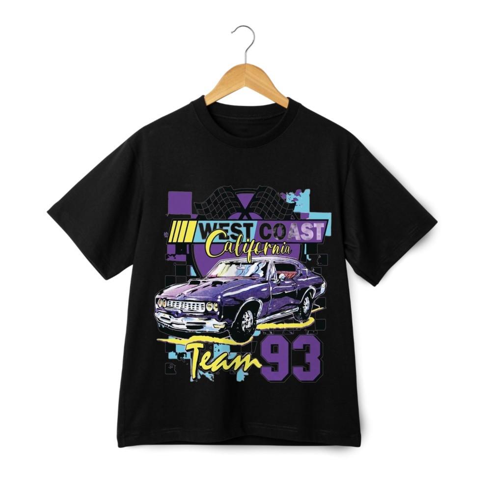 West Coast Car Graphic T-Shirt – California Muscle Ride Streetwear Tee
