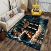 Pirate Ships Ocean Battle Fantasy Carpet Yoga Living Room Room Decor Children's Crawling Mat Doormat Area Rug Games Mat