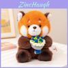 Sehr wertvolles Waschbär und Murmeltier Plüschtier mit umarmendem Blumen-Design für Kinder Geschenk-Sammlung