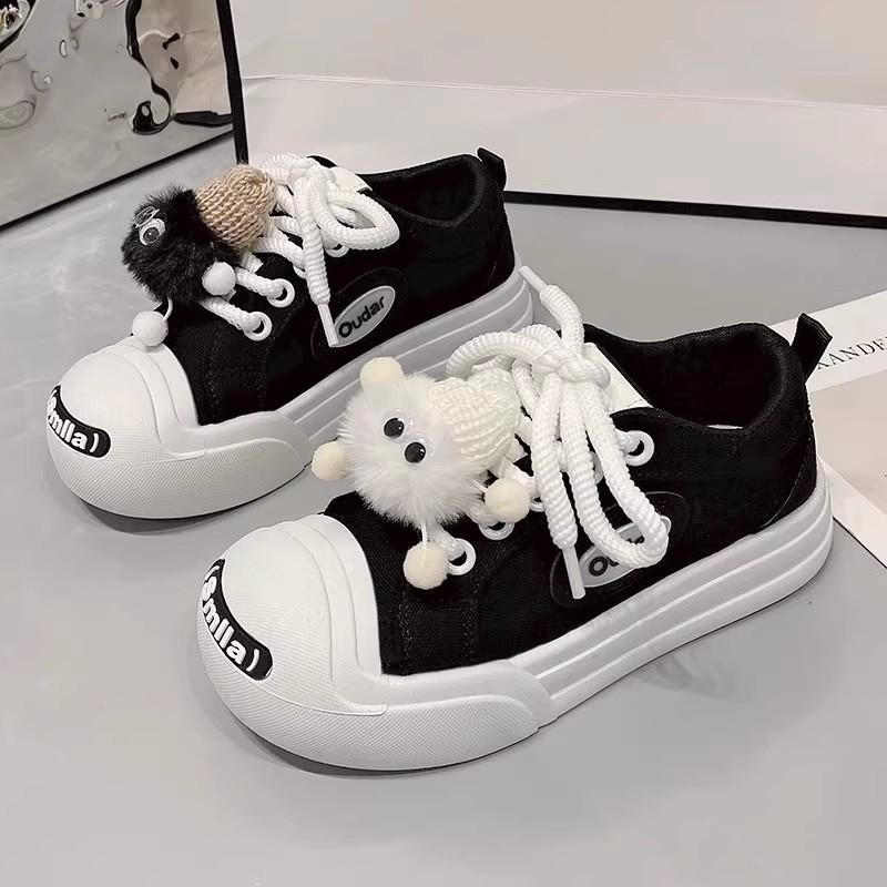 Ugly cute big head women's shoes 2026 new spring and autumn princess shoes junior high school students sports platform explosion casual bread shoes