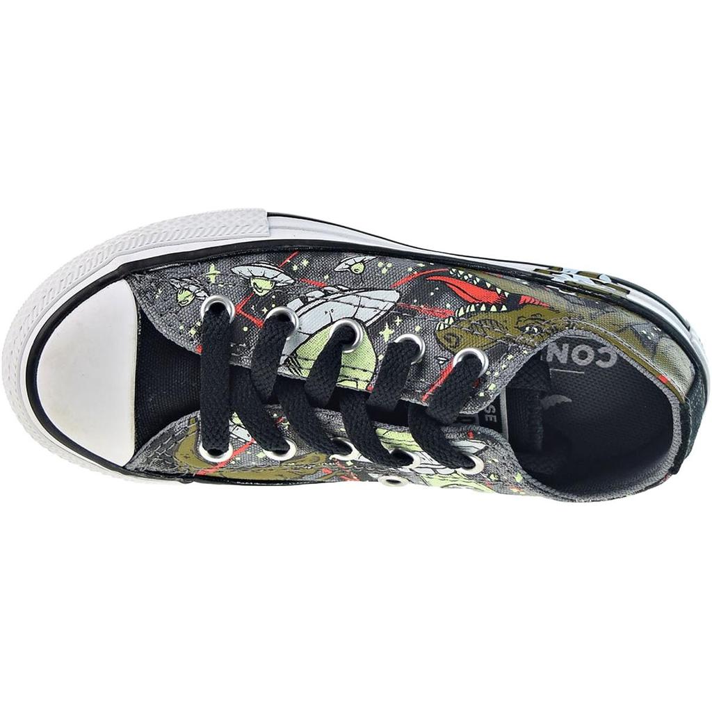 Converse Chuck Taylor All Star Ox Comfortable Versatile Canvas Shoes Kids Sneakers Black Green 665392C