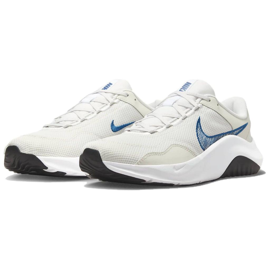 Nike Legend Essential 3 Next Nature Platinum Tint Court Blue Men Sneakers White Black DM1120-013