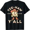 Western Tee Haw Y_all Funny Golf Ball Cowgirl Southern Women Gift Unisex T-Shirt