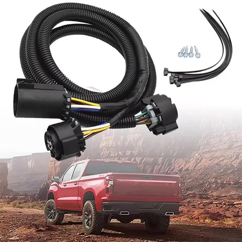 Automotive Replacement 56070 7 Pin Truck Trailer Wiring Harness Extension for 1500/2500/3500