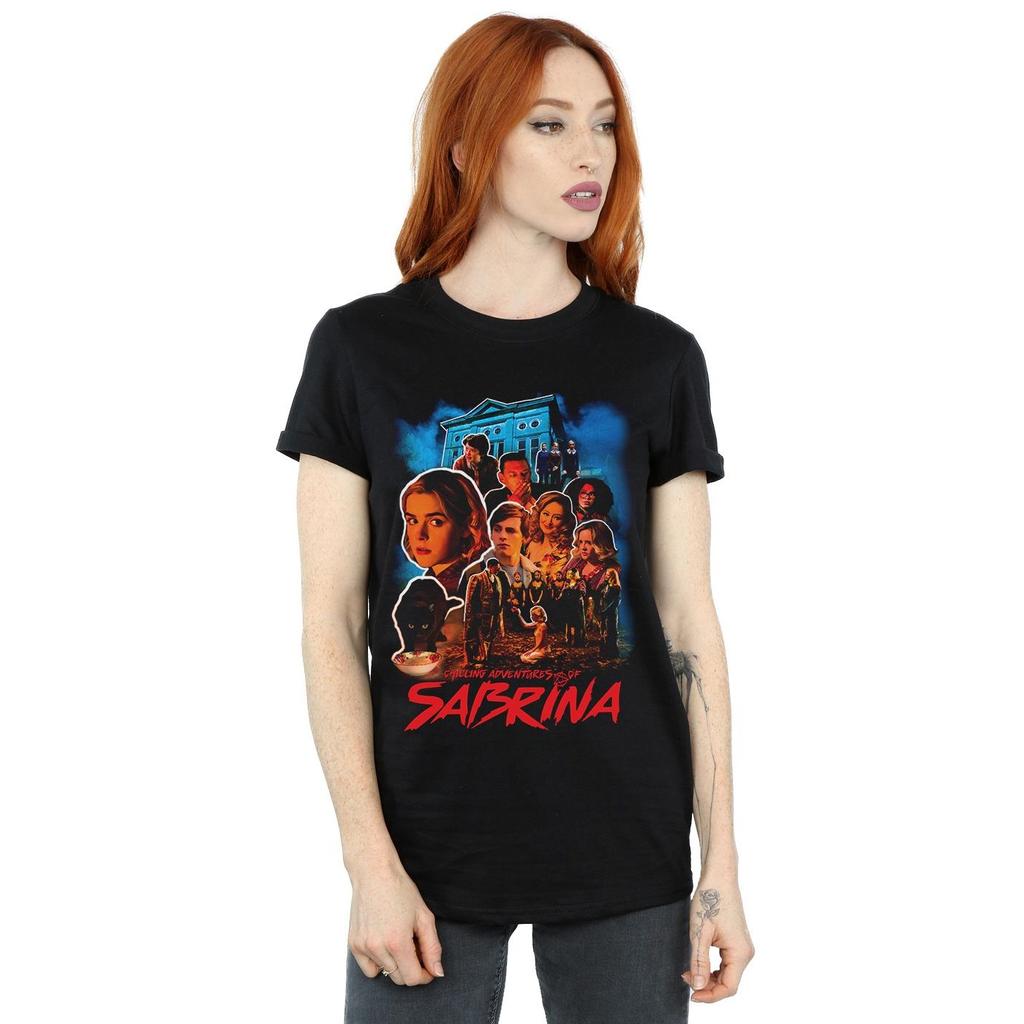 The Chilling Adventures Of Sabrina Womens/Ladies Sabrina Homage Cotton Boyfriend T-Shirt