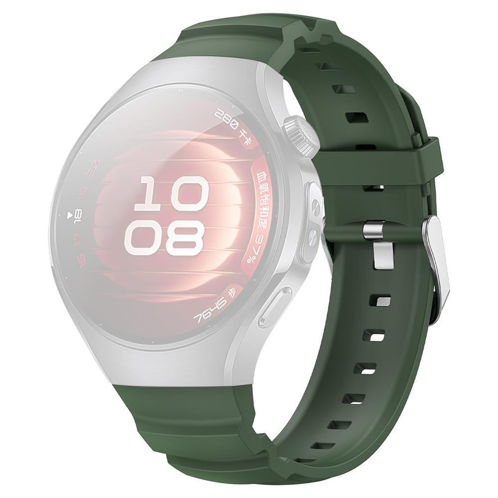 

Для Huawei Watch 5 42 мм Регулируемый ремешок для часов Силикон Металлическая пряжка-пина Наручный ремешок Green