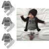 Stylish 2pcs Suit For Baby Kids Featuring Letter Printed Long Sleeve Shirt And Pants