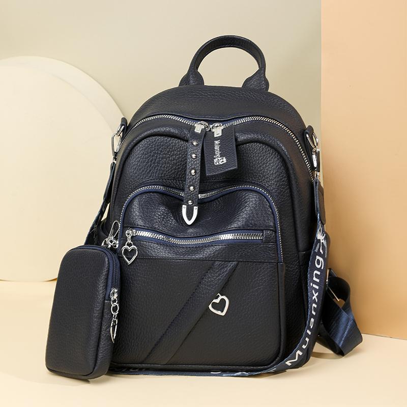 Women's Retro Backpack Multi-Functional Shoulder Bag Student Schoolbag