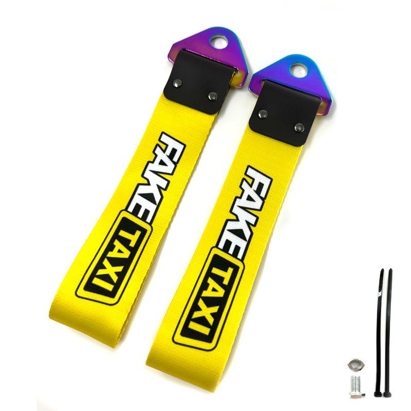 JDM Culture Colorful Metal Buckle Tow Strap - Car Modification Decoration