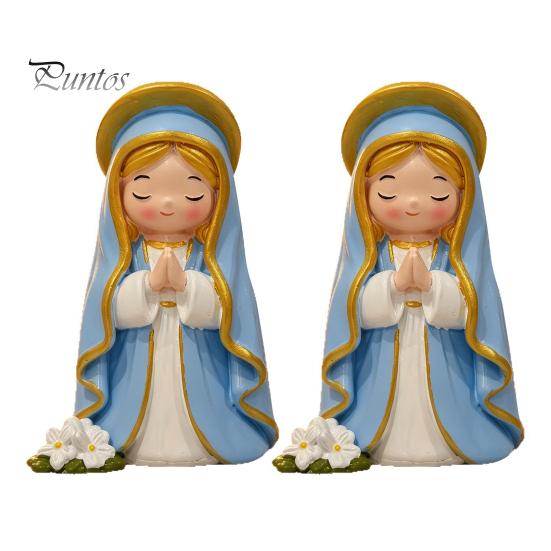 Statua da Giardino in Resina, Statuine di Bambine Carine, Mini Statuetta da Collezione in Preghiera, Decorazione per Camera da Letto Piccole Statue Ornamenti per Casa Ufficio Scrivania