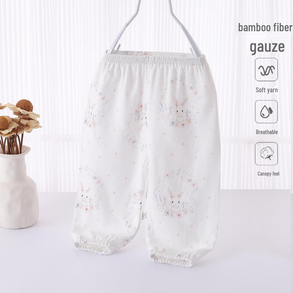 Summer Mosquito Repellent Pants for Babies: Casual, Thin, Lantern Style for Boys and Girls