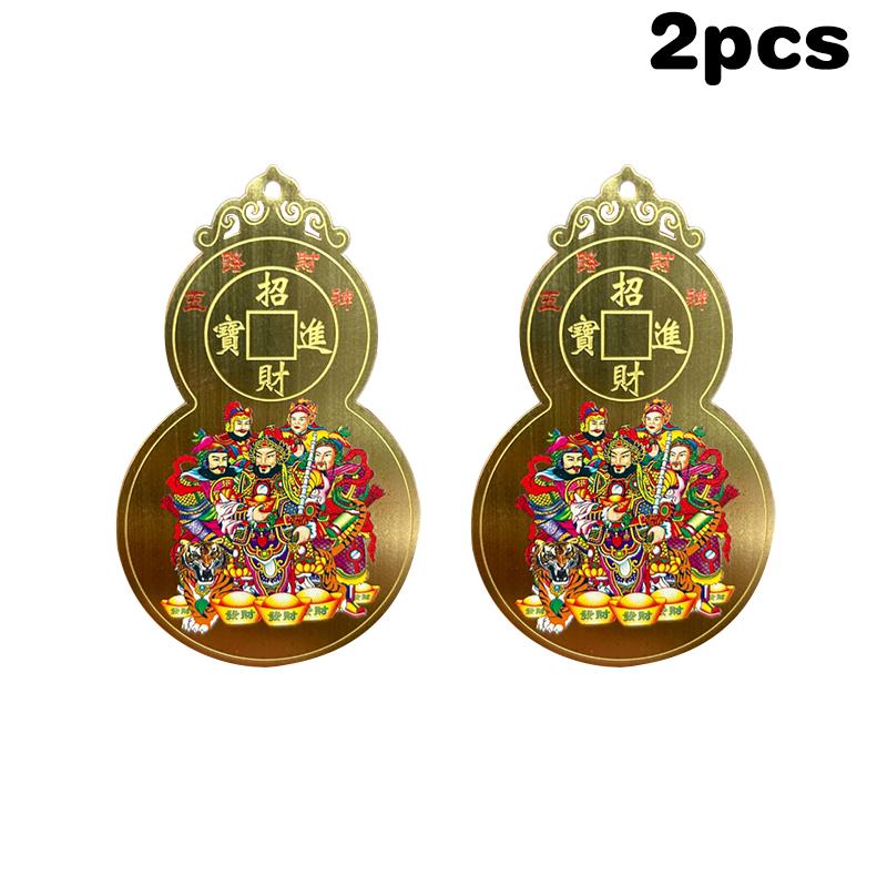 Çin Feng Shui Zenginlik Tanrısı Bakır Kartı Buda Muska Kartı Dua Altın Kartı İş Fortuna Hazine Şanslı Ev Dekorasyonu