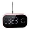 S2 Metal Shell LCD Display Screen Wireless Bluetooth Speaker Alarm Clock Bass Sound Innovative