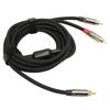 RCA Y Cable Corrosion Resistant Male To Male Gold Plated Stereo RCA Y Adapter for Mixer Subwoofer