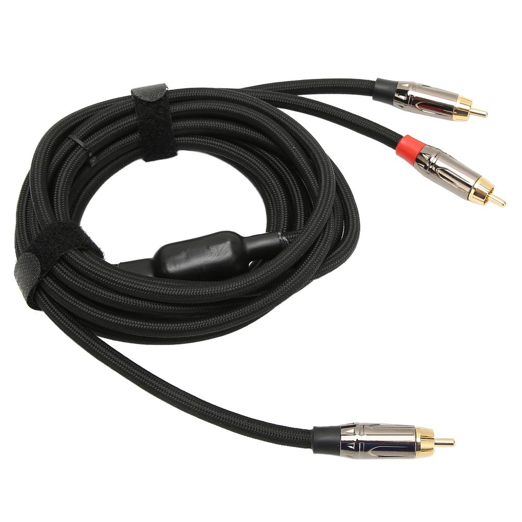 Kabel RCA Y Odporny na Korozję Męski na Męski Pozłacany Stereo Adapter RCA Y do Miksera Subwoofera
