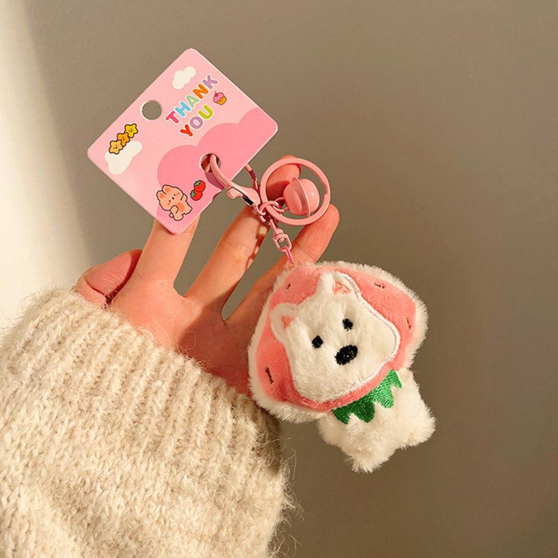 

Мультяшный щенок Вест-Хайленда, плюшевая кукла, гарнитура, щенок, брелок, сумка, подвеска, амулеты, автомобильный брелок, аксессуары для женщин и детей, подарок