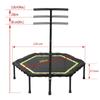 Tappeto Elastico Fitness 40'' con Manubrio Regolabile Tappeto Elastico Silenzioso Bungee Rebounder per Bambini Adulti Salto Allenamento Cardio