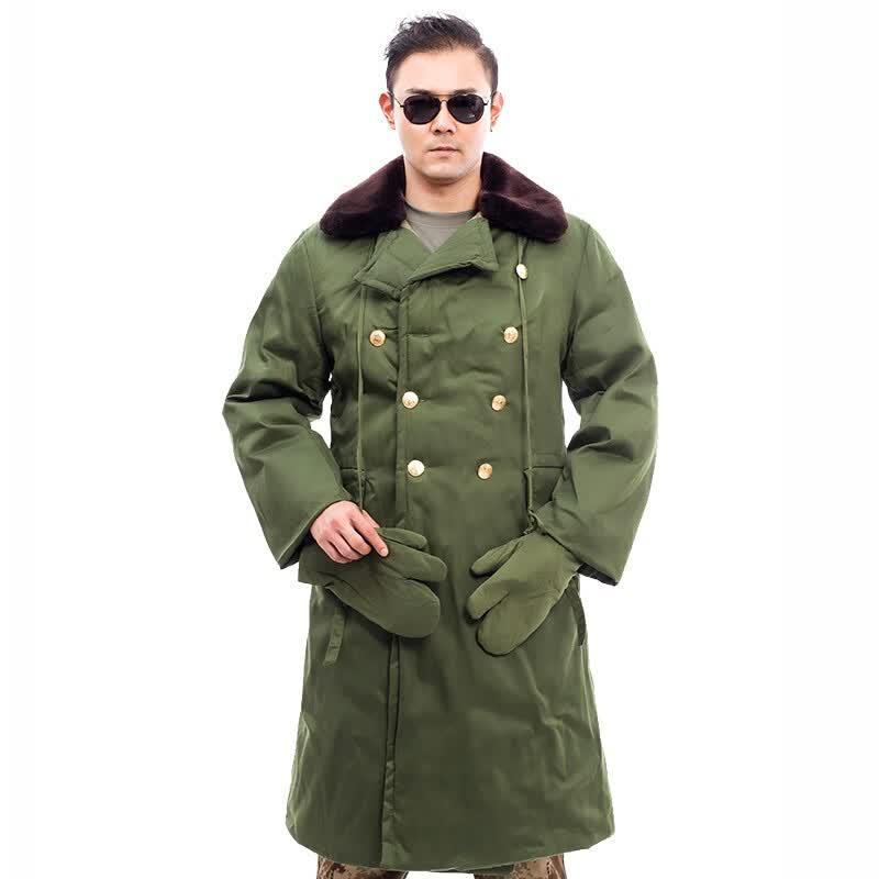 Men's Winter Military Cotton Overcoat