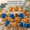 Reusable PLA Dough Press Tools Marine Animal Mini Pie Mold, Durable Non-stick Cutter, Decorative Portable Pastry for Parties Hand Tool Cookies