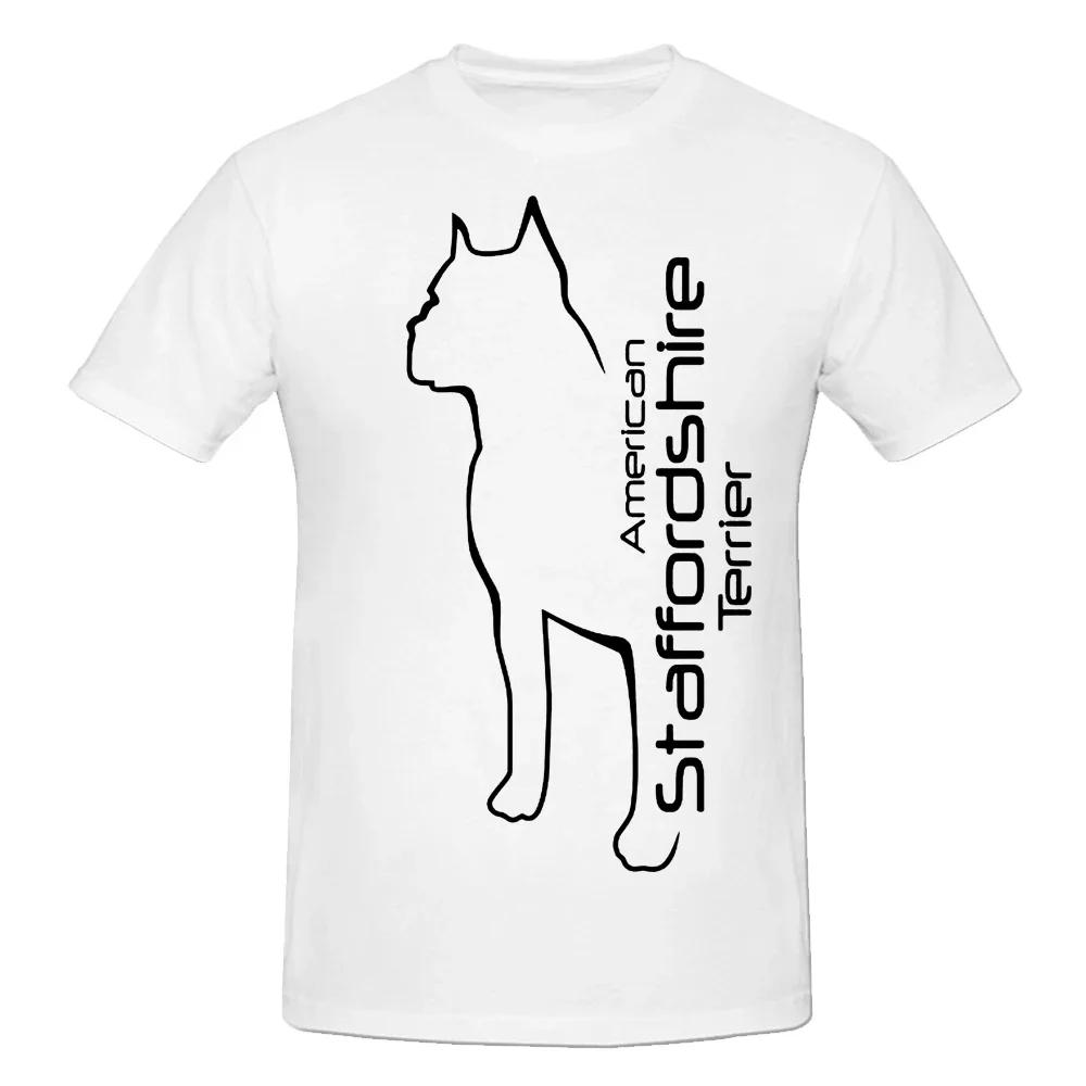 

Novelty Awesome American Staffordshire Terrier T Shirts Graphic Cotton Streetwear Short Sleeve Men T-shirt 4XL