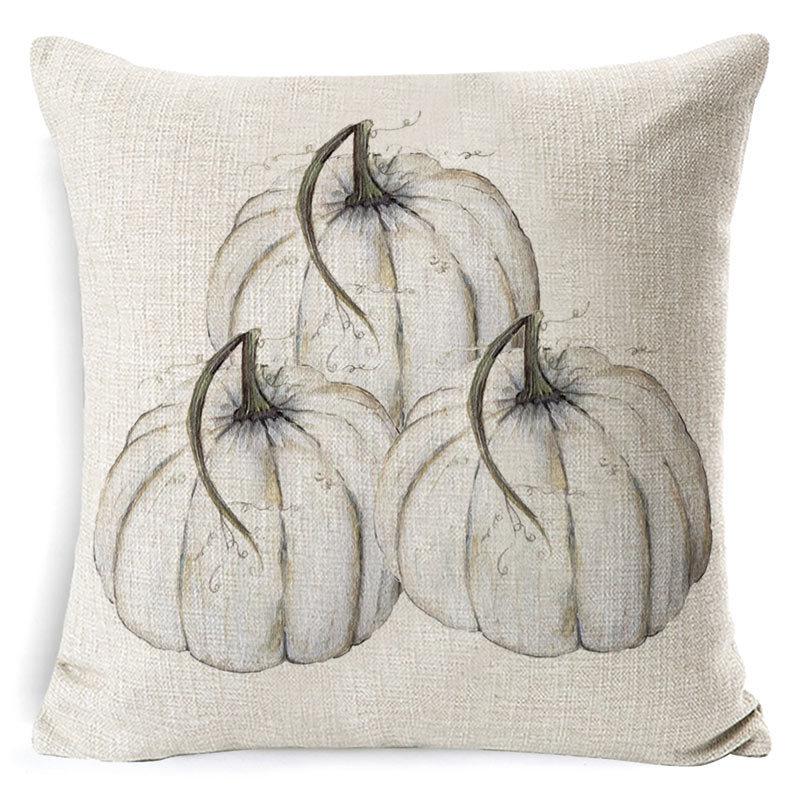 New Thanksgiving Pumpkin Plaid Pillow Cover Holiday Home Decoration Cushion Cushion Cover Home