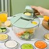 Multifunctional Vegetable Cutter & Salad Spinner with Large Capacity