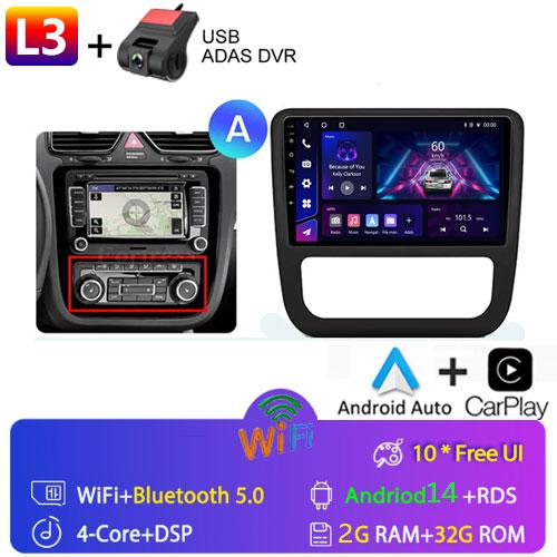 Fortress AI Voice Wireless CarPlay Android Auto Radio pentru Volkswagen Scirocco 2008-2013 4G Multimedia Auto GPS 2din radio auto