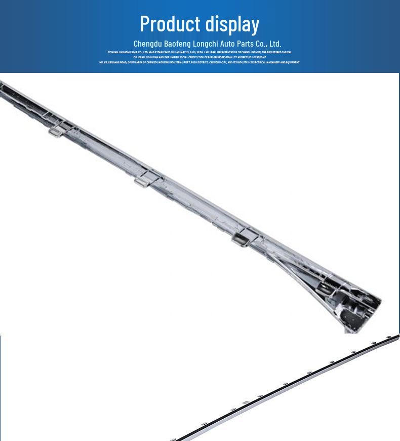 BMW 5 Series F18 Rear Bumper Chrome Trim Accessory - High-End Design (51127341672)