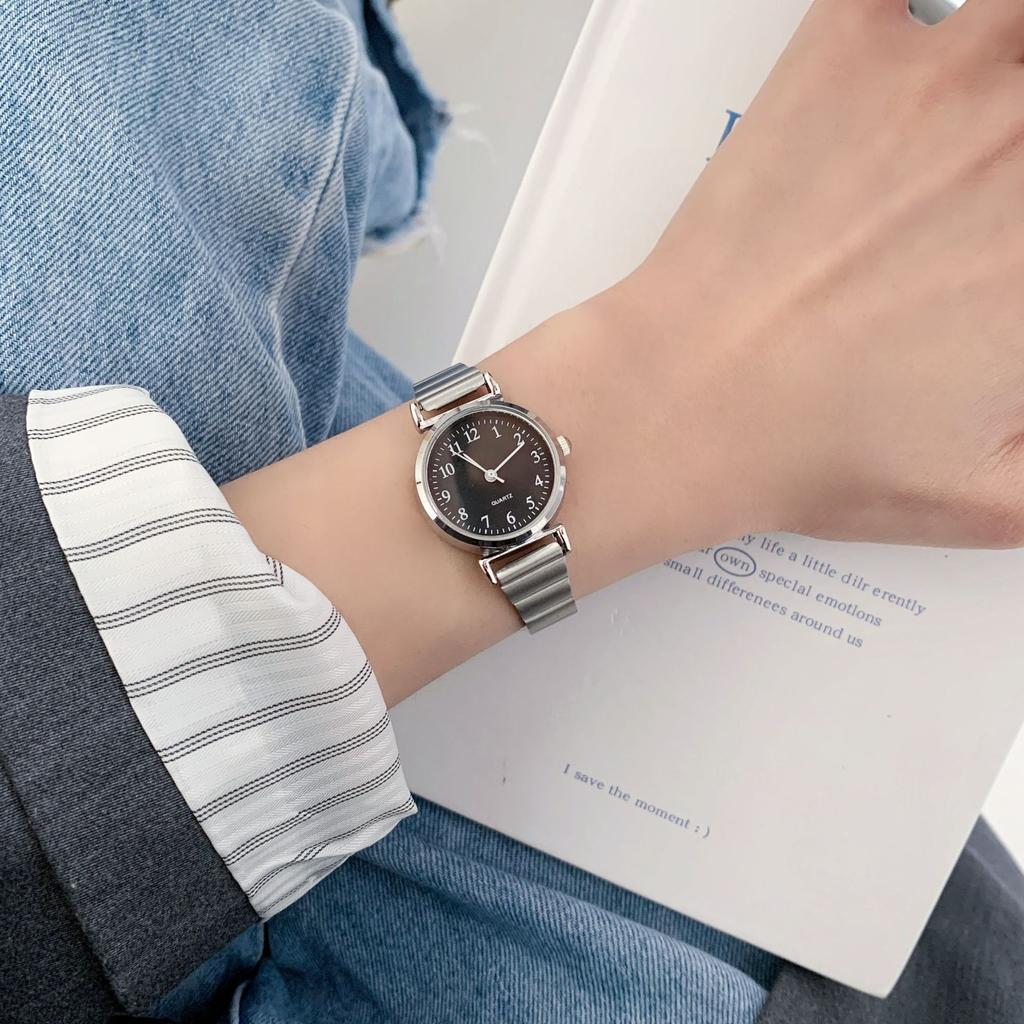 Steel Belt Small Niche High-End Watch Simple Student Steel Belt Quartz Watch Waterproof Women'S Watch