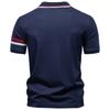 AIOPESON Men's Polo Shirts Half Zipper Collar Solid Color Breathable Casual Polo Shirt for Men Summer Fashion Top Shirts