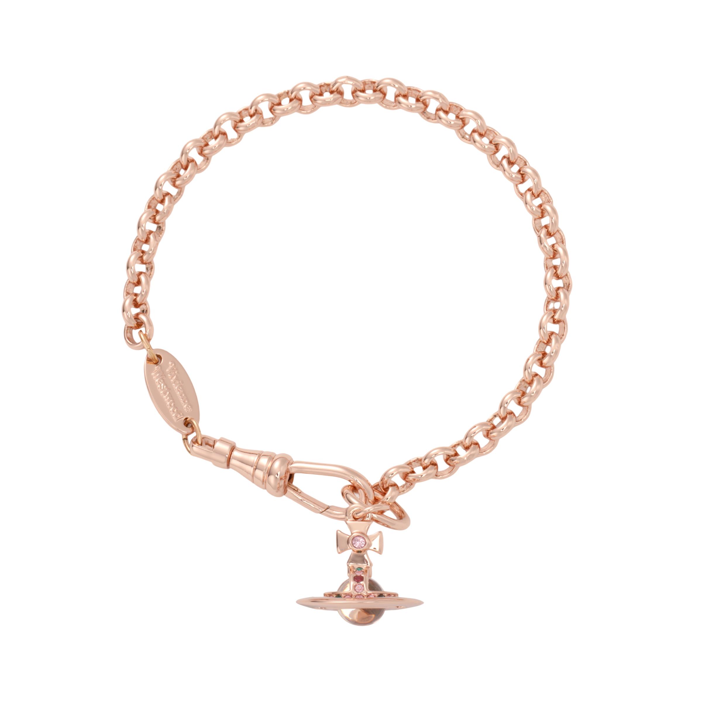 Vivienne Westwood New Petite Orb Saturn Sphere Brass Bracelet Women bracelet 61020057G002G002 Box